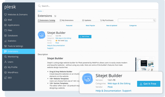 Integrated with cPanel/Plesk Integrated with cPanel/Plesk