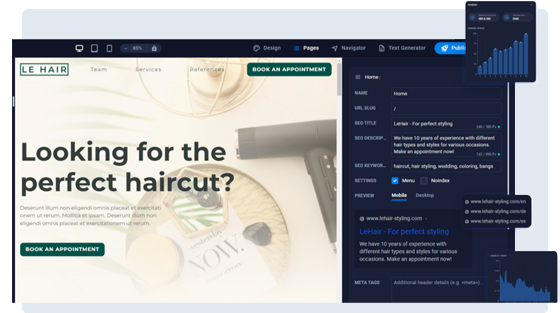 Tailor speed and SEO Tailor speed and SEO